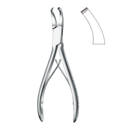 Bone surgery , Bone cutting forceps, acc. to Cleveland, curved