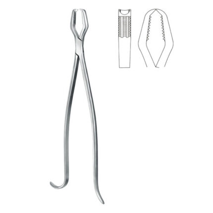 Bone surgery , Bone holding forceps, acc. to acc. to Lane, without lock